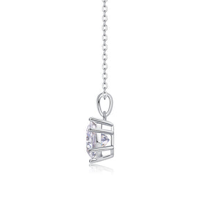 1ct Moissanite Solitaire Necklace #10016