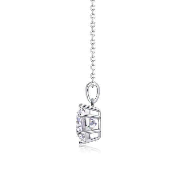 1ct Moissanite Solitaire Necklace #10016