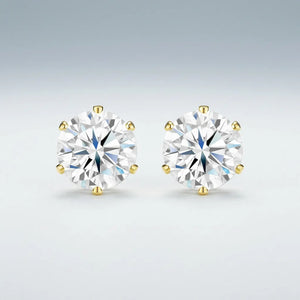 6.0mm Moissanite Stud Earrings #10022