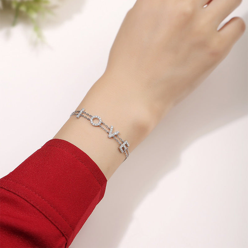 Moissanite LOVE Bracelet #10013