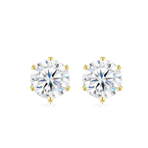 6.0mm Moissanite Stud Earrings #10022