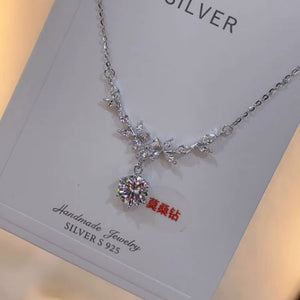 1ct Moissanite Wheat Ear Necklace #10006
