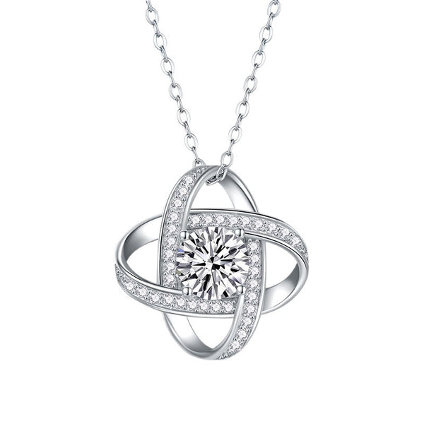 Moissanite Solitaire Necklace #10005