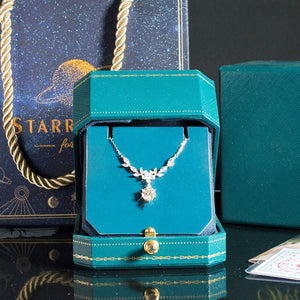 1ct Moissanite Wheat Ear Necklace #10006