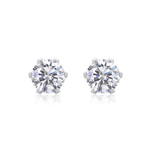 6-Prong Moissanite Stud Earrings #10014
