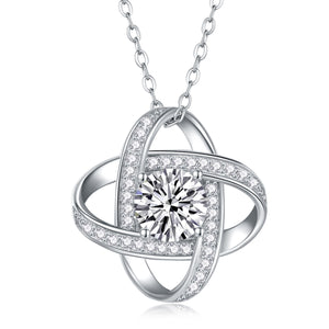 Moissanite Solitaire Necklace #10005