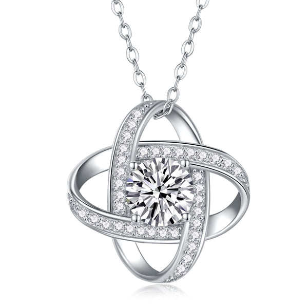 Moissanite Solitaire Necklace #10005