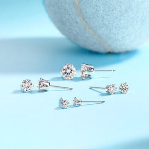 6-Prong Moissanite Stud Earrings #10014