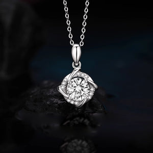 1ct Rotating Windmill Moissanite Necklace #10007