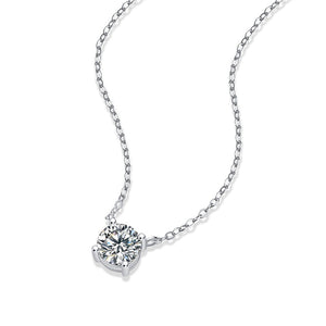 Moissanite Solitaire Necklace #10017
