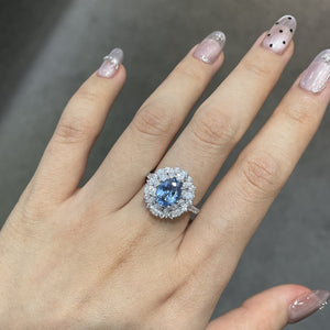 Lab-Grown Blue Spinel Ring  #10010
