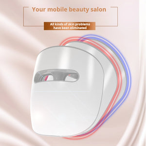 Achieve Glass Skin at Home  4-Color LED + Near-Infrared Face Mask