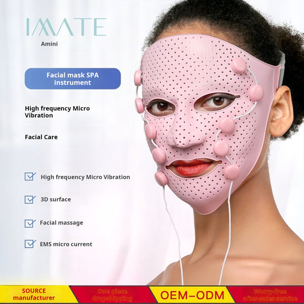 Silicone EMS Micro current Face Mask  Lift & Firm Feel, Daily Glow (Model M-1502)