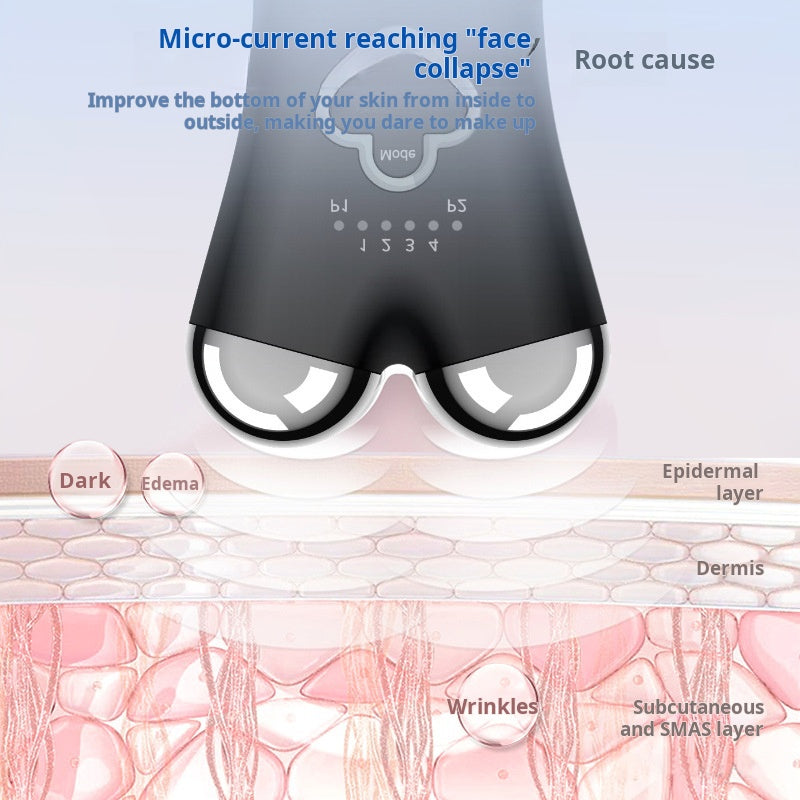 EMS Microcurrent Face Lifting Device for a V-Shaped Jawline and Enhanced Skincare Absorption